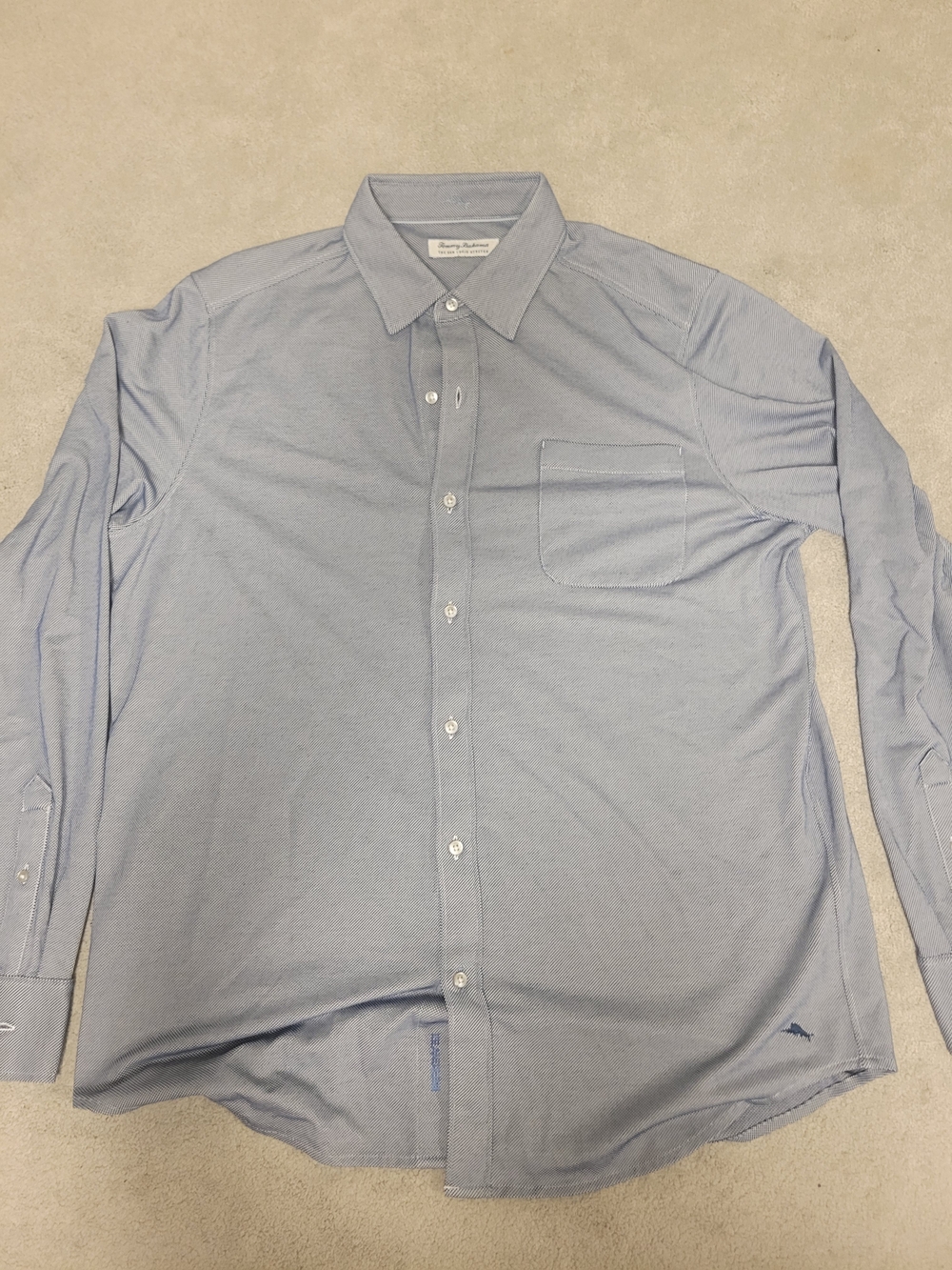 Tommy Bahama Light Blue Long-Sleeve Button-Up Shirt
